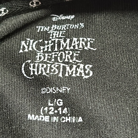 Large Tim Burton nightmare before Christmas jack skellington sleep shirt - Picture 2 of 5